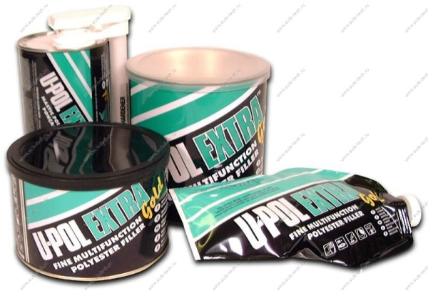 Шпатлевка U-POL UPEG/BM EXTRA GOLD Универс., мелкая, легкошлиф., пакет 1кг U-pol UPEG/BM