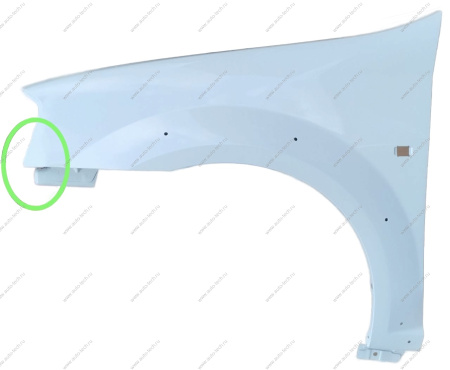 Крыло LADA Largus Cross краш. передее левое в цвет 221 Ледниковый (Белый) Lada LADA 8450009386-221