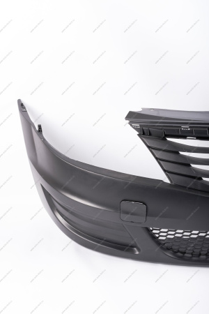 Бампер передний RENAULT Logan/Рено Логан без птф после (шершавый) 2010 (+решетка нижняя +верхняя) Gamma GAMMA GM-BF-13393