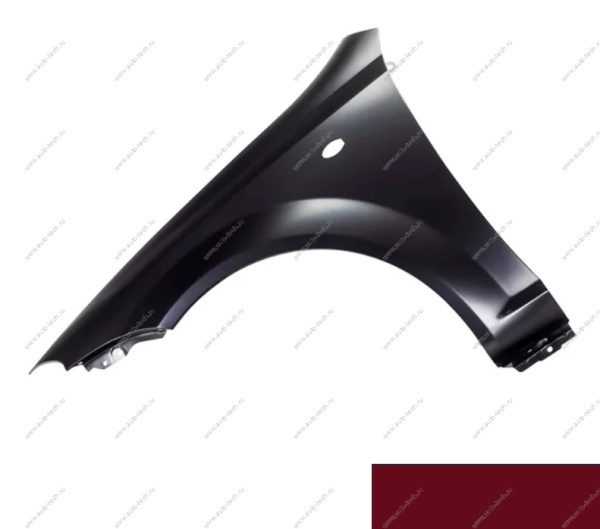 Крыло крашеное CHEVROLET LACETTI (хетчбек) перед. левое (с отв. под повт.) GCS - VELVET RED API Api 96548951-GCS