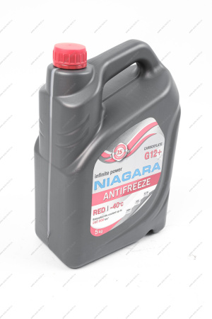 Жидкость охлаждающая Антифриз Ниагара G12+ (карбоксилатный)(красный) 5 кг Niagara 001001001011
