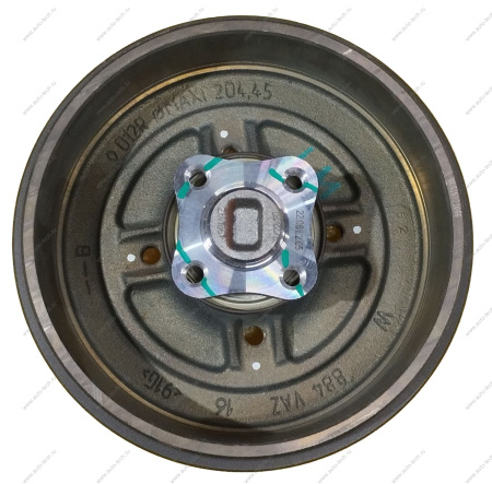 Барабан тормозной с подшипником в сборе с АБС+ ось ступицы (430423019R)+колпак ступицы (8450008616) +гайка М20х150 (7703034250) LADA Vesta Lada LADA 8450044592