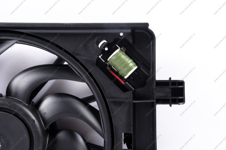 Электровентилятор охлаждения для а/м L-A 2190-94 после 15 г тип KDAC, с кожухом и резистором, A/C+ Gamma GAMMA GMEMR-19133