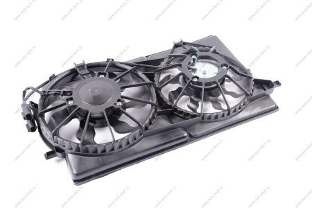 Электровентилятор охлаждения для а/м L-A 2170 с конд Halla с кожухом, 2 вент Gamma GAMMA GMEMR-19135