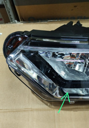 Блок-фара левая ХРОМИРОВАННАЯ окантовка LADA NIVA TRAVEL c 16.01.2024 ORIGINAL Lada LADA 8450087159 хром
