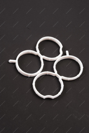 Комплект уплотнителей для ресивера и дроссельной заслонки с электронной педалью газа БЕЛЫЙ 3шт к-т ВАЗ-21116 БРТ Балаковозапчасть 09793