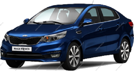 Бампер передний KIA Rio 3 крашеный Cиний перламутр WGM c 2011-  86511-4Y000-WGM