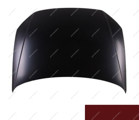 Капот крашеный VW POLO седан 15-20 (без отв. под эмблему) 2K - WILD CHERRY SIMYI SIMYI 6RU823031C-2K