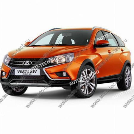 Дверь LADA Vesta SW Cross передняя правая крашеная 130 Марс (оранжевый) АвтоВАЗ LADA 8450102348-130