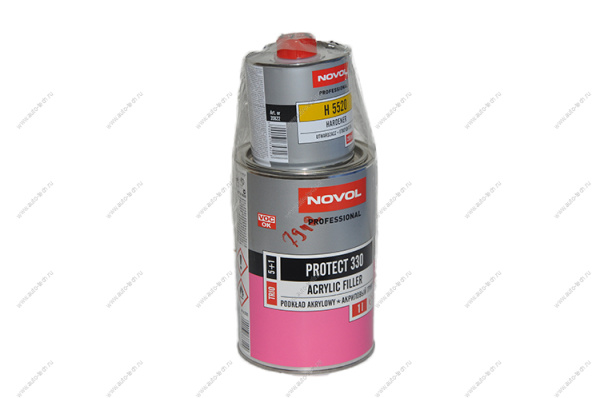 Novol Грунт PROTECT 330 TRIO 5+1 серый (1л+0,2л отв. H5520) к-т Novol 37311