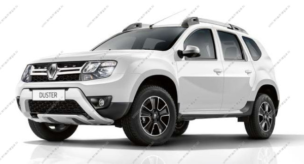 Бампер передний RENAULT Duster крашеный Белый лед 369 без отв под птф 2010-2014 Api Api 620220025R-369
