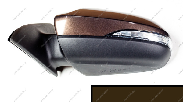 Накладка зеркала левого в Цвет 246 Ангкор (коричневый) LADA Vesta MIRR MIRR 8450030235-246 накладка