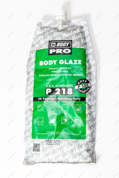 Шпатлевка P218 GLAZE 0.6л шт Body Pro Body 2180600001
