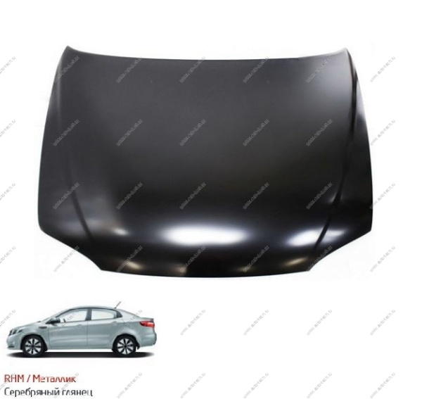 Капот крашеный KIA SPECTRA 00-11 RHM - SLEEK SILVER API Api 0K2AA52310B-RHM