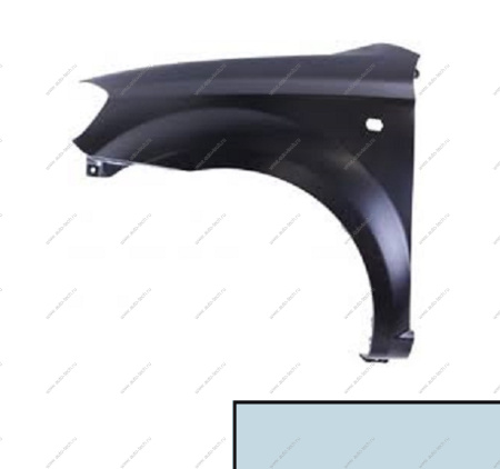 Крыло крашеное CHEVROLET AVEO (T250) 06- перед. левое (с отв. под повт.) 24U - AREO BLUE PEARL SIMYI SIMYI 96649245-24U