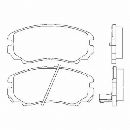 Колодки тормозные передние Kia Soul 08-13 HI-Q Sangsin HI-Q Sangsin SP1202(1)