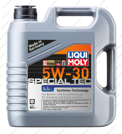 Масло Liqui Moly моторное 5W30 HC Special Tec LL A3/B4 SL/CF 4л (синтетика) Liqui Moly 7654