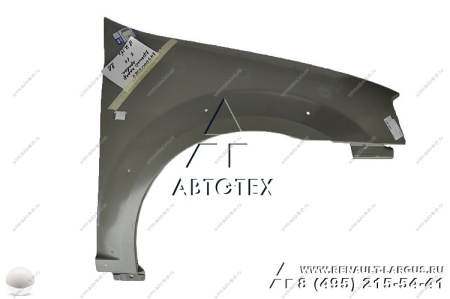 Крыло LADA Largus Cross переднее правое крашеное 691 Платина (Серебристый) Lada LADA 8450009385-691Cross