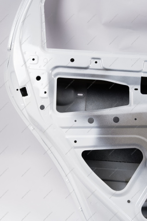 Дверь задняя ВАЗ-1118 левая крашенная в цвет 221 Ледниковый АвтоВАЗ LADA 11180-6200015-221