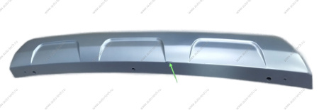 РОЗНИЦУ Накладка новая LARGUS Cross/LARGUS Cross FL заднего бампера центральная (цвет серебристый) ( Царапина ) Lada LADA 8450009372