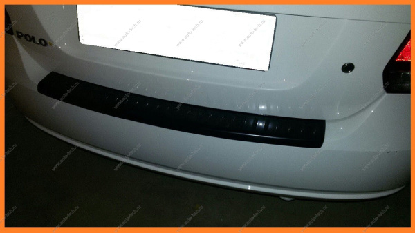 Накладка на задний бампер "АртФорм" Volkswagen Polo V (седан) с 2009 г.в. по 2015 г.в. YUAGO Yougo 19356