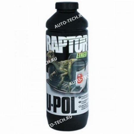 Защитное U-POL RAPTOR покрытие повышенной прочности черное 2k 3:1 3л+отвер 1л  RLB/S4
