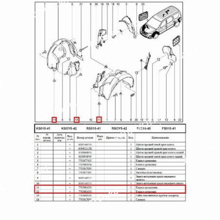 Пистон LADA Largus/Лада Ларгус крепления обшивки багажника 10шт. К-Т ASAM-SA ASAM-SA 30885