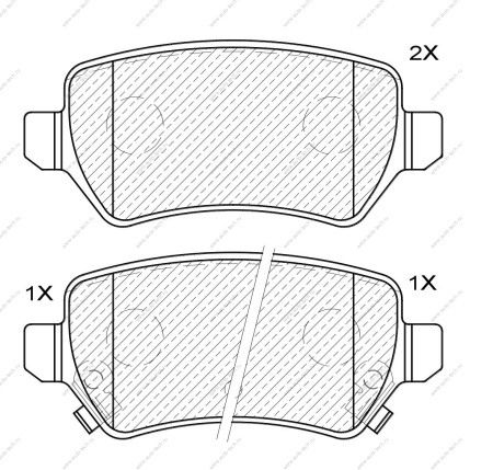 Тормозные колодки задние Кiа Rio 2011-2014 Miles Miles E410062 Тормозные колодки задние Кiа Rio 2011-2014 Miles Miles E410062