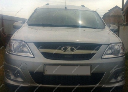 Клыки переднего бампера "Основа" для LADA Largus шагрень GAMMA LS-KO-01