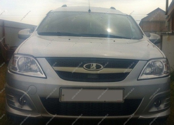 Клыки переднего бампера "Основа" для LADA Largus шагрень GAMMA LS-KO-01