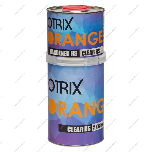 Лак 2+1 HS ORANGE CLEARCOAT1л+Отвер 0,5л OTRIX OTRIX 000