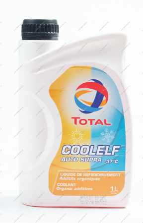 Охлаждающая жидкость для автомобиля, готовая TOTAL COOLELF AUTO SUPRA -37°C 1л TOTAL TOTAL 172766