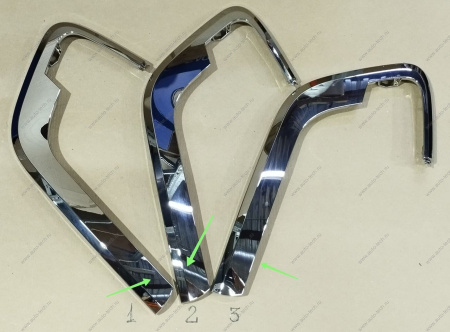 УЦЕНКА Молдинг новый LADA XRAY переднего бампера нижний левый хром.(СЭД) ( Много мелких , глубоких царапин ) Lada LADA 8450022866У