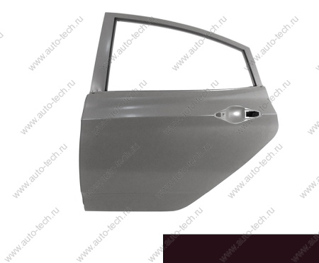 Дверь задняя левая крашеная HYUNDAI SOLARIS х/б 2010-2017 (PXA - PURPLE FANTASIA) Китай CHINA 770034L200-PXA