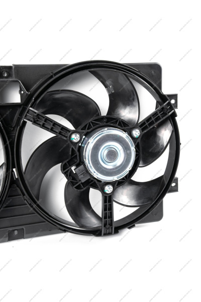 Вентилятор ВАЗ-2123 электрический двойной с кожухом в сборе без резистора Gamma GAMMA GMEMR-19107
