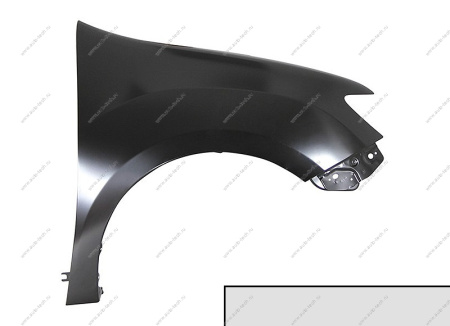 Крыло переднее правое RENAULT Sandero Stepway 2014- крашеное Gris Platine D69 Cерая платина Renault RENAULT 631008401R-D69-ориг