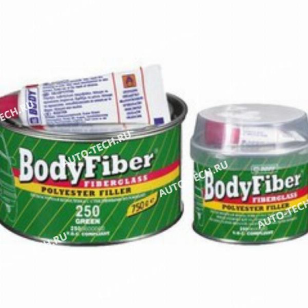 Шпатлевка 250 FIBER с стекловолокном 1,5кг Body Body 250.06.0000.1