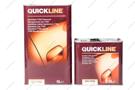 Лак 2+1 HS QUICKLINE Прозрачный 5л+Отвер 2,5л (7400 Qc4420 ) Quickline QC-7700S5