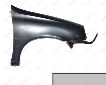 Крыло ВАЗ-1118 переднее правое крашеное 610 Рислинг (пластик) Пластик 11180-8403010-610 пластик