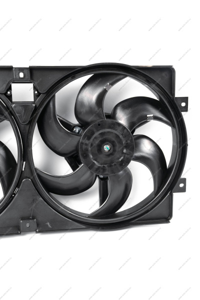 Вентилятор ВАЗ-2123 электрический двойной с кожухом в сборе без резистора Gamma GAMMA GMEMR-19107
