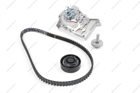 Ремень ГРМ+ ролик 22*D73 (самонатяжной) +водяной насос дв K7M Lada Largus (Gates KP15662XS) RENAULT 119A08413R