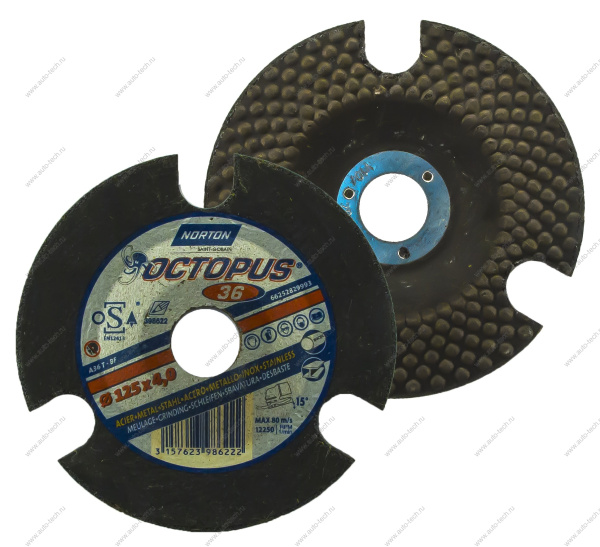 Зачистной круг Norton Octopus, 125x4x22, 23мм, A36T-T29 REMIX 66252829993
