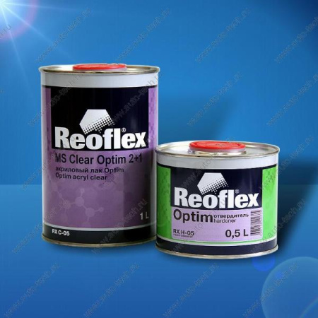 Лак Акриловый Reoflex 2K "Optim" 1,0 л + отв. 0.5 REOFLEX RXC-05/1000