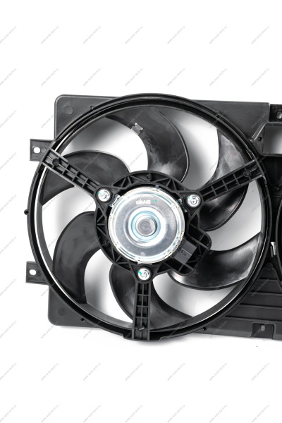 Вентилятор ВАЗ-2123 электрический двойной с кожухом в сборе без резистора Gamma GAMMA GMEMR-19107