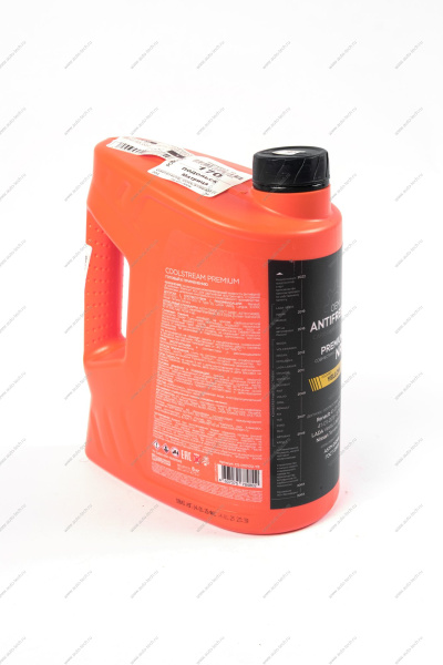 CS010102YE Охлаждающая жидкость (антифриз) CoolStream Premium 40 (NRC) канистра 5 кг, желтый РФ CoolStream CS010102YE
