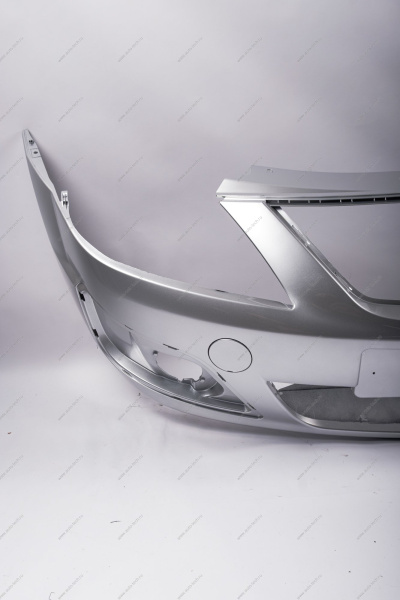 Бампер передний LADA Largus/Лада Ларгус крашеный 691 Платина (Серебристый) без заглушки под букс. крюк Lada LADA 8450000245-691