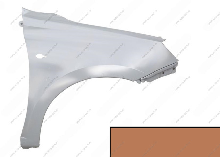 Крыло переднее правое (FL) LADA GRANTA 2018- крашеное в цвет 790 Кориандр (золотисто-коричневый) без отв. п/пов. АвтоВАЗ LADA 8450104274-790