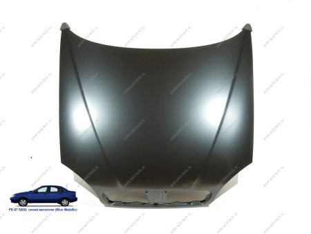 Капот Chevrolet Lanos крашеный Blue metallic Синий металлик FE87-520Q (с отв. под эмблему) Api Api DW1601A-FE87-520Q