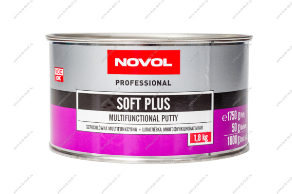 Novol SOFT PLUS Шпатлевка многофункциональная 1.8 кг. Novol 1245