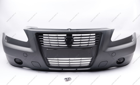 Бампер ГАЗ-3302 передний н/о БИЗНЕС с облицовкой+эмблема ГАЗ GAZ 3302280301220